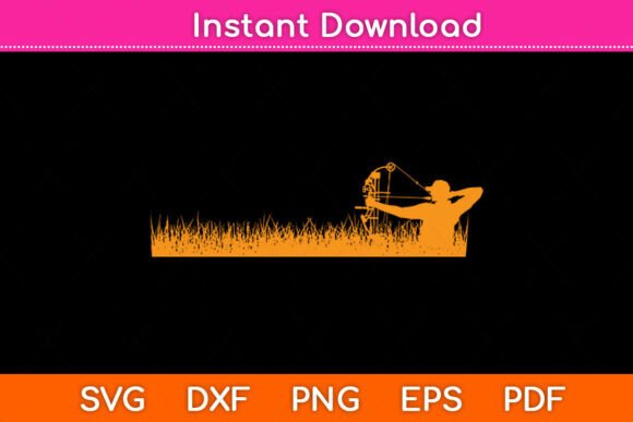 Archery Bow Deer Hunting Svg Png File