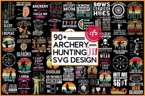 Archery Svg Bundle for Crafts and Graphics