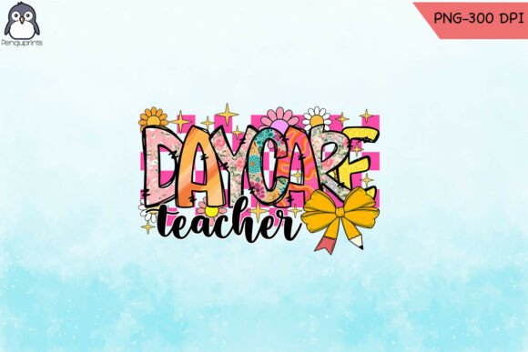 Daycare Teacher Coquette Pencil PNG: Graphics and Crafts for Branding