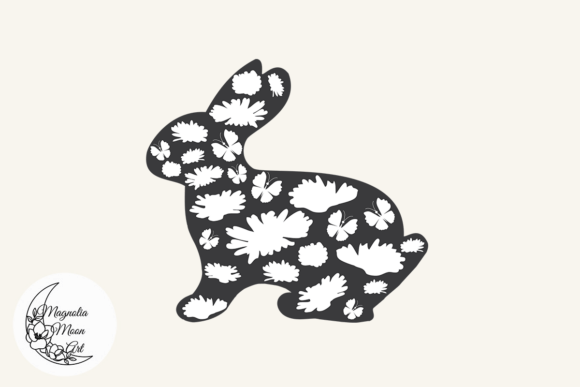 Floral Bunny SVG: Graphics for Spring Crafts