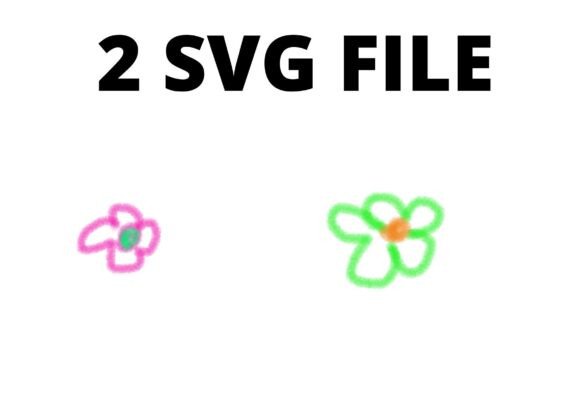 Pnk Blue Green Flower Watercolor Svg for Graphics and Crafts
