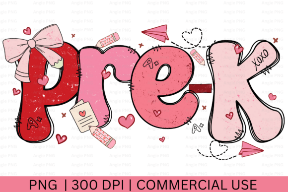 Pre-K Valentine's Day Teacher PNG: Graphics and Crafts