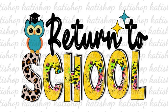 Return to School Leopard Png Sublimation
