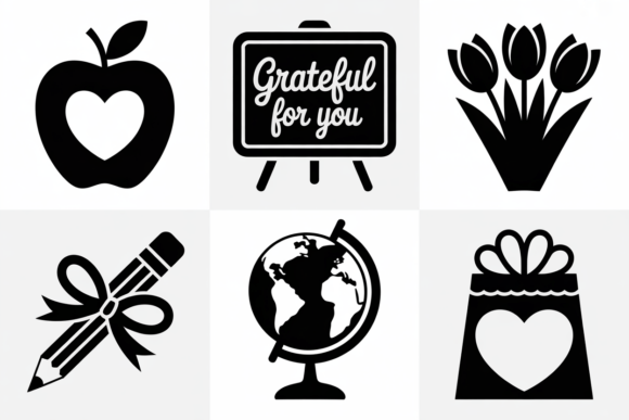 Teacher Appreciation Icons Graphics