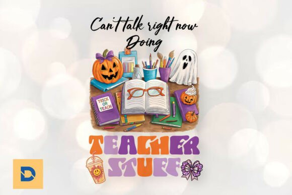 Teacher Stuff Halloween Themed PNG