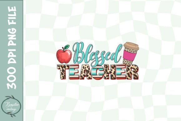 Western Blessed Teacher Sublimation PNG